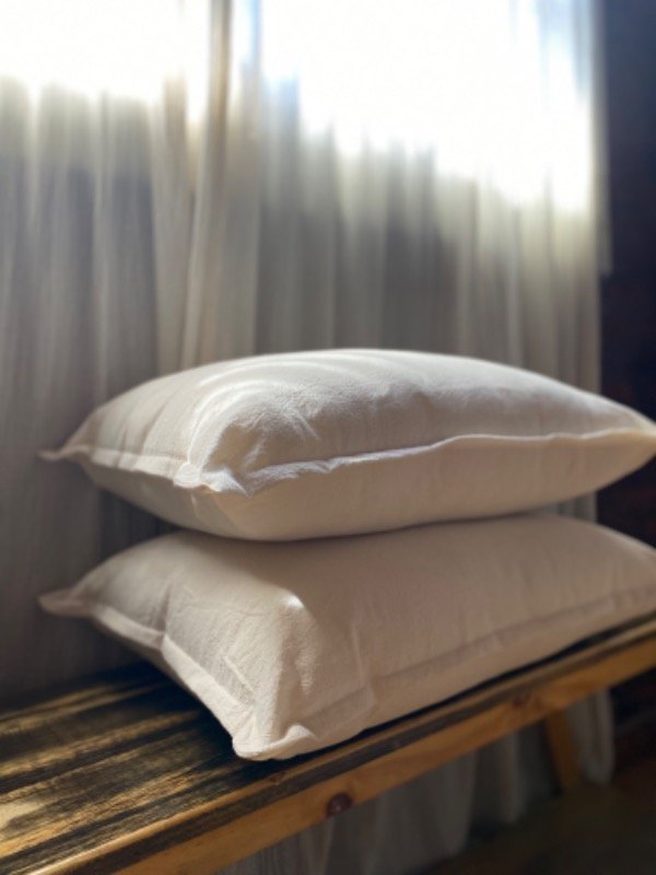 Producto - Dúo de almohadones lisos para cama