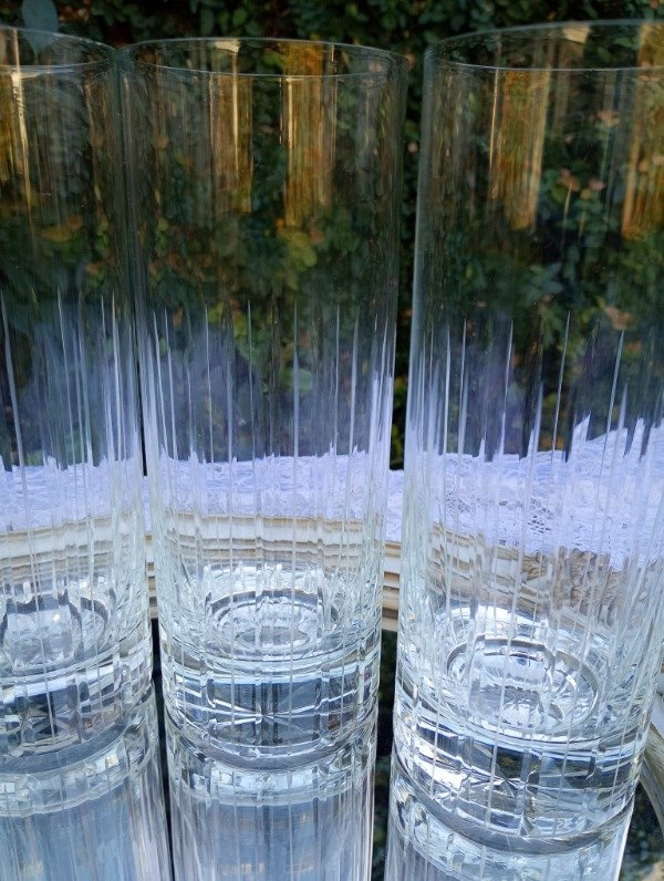 Producto - Juego de 6 vasos de cristal largos - 1
