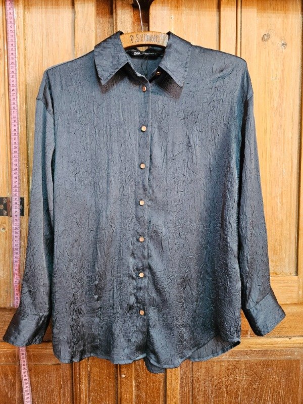 Producto - Camisa Zara Petróleo t.XS