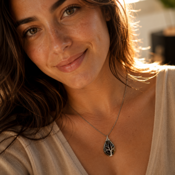 Producto - Cadena Lágrima Piedra Energética