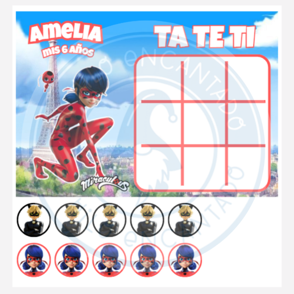 Producto - Pdf TA-TE-TI "Lady bug"