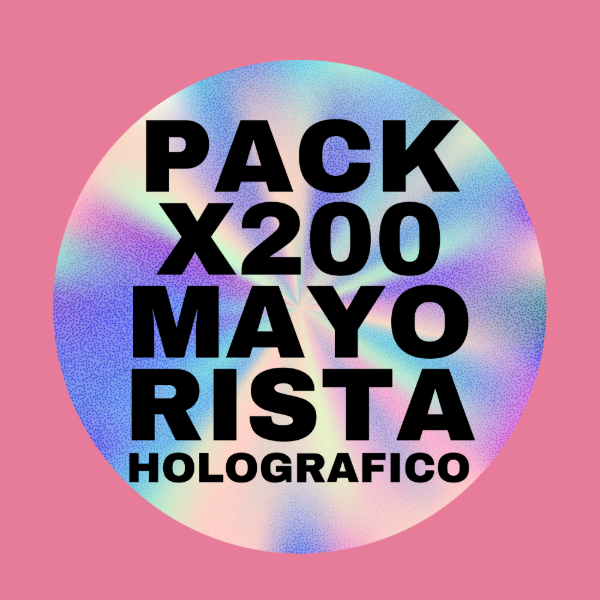 Producto - Stickers mayorista x200 holografico