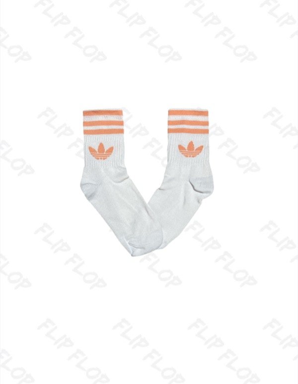 Producto - Medias 3/4, Adidas, bco c/salmon