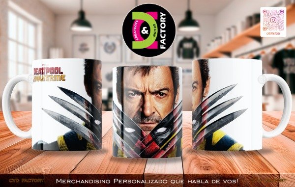 Producto - Taza Marvel - Deadpool and Wolverine - TZ-RT-BL-11OZ-85-MV-SPH-MVL