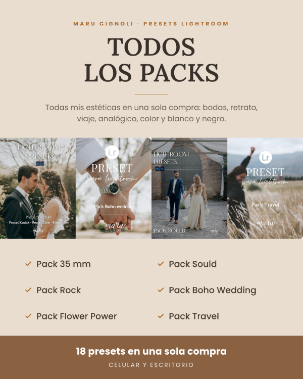 Producto - Todos los packs de Preset - 1