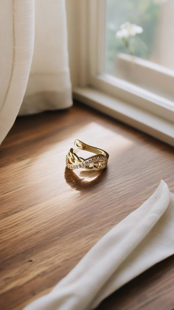 Producto - Cuff ACERO DORADO AA224