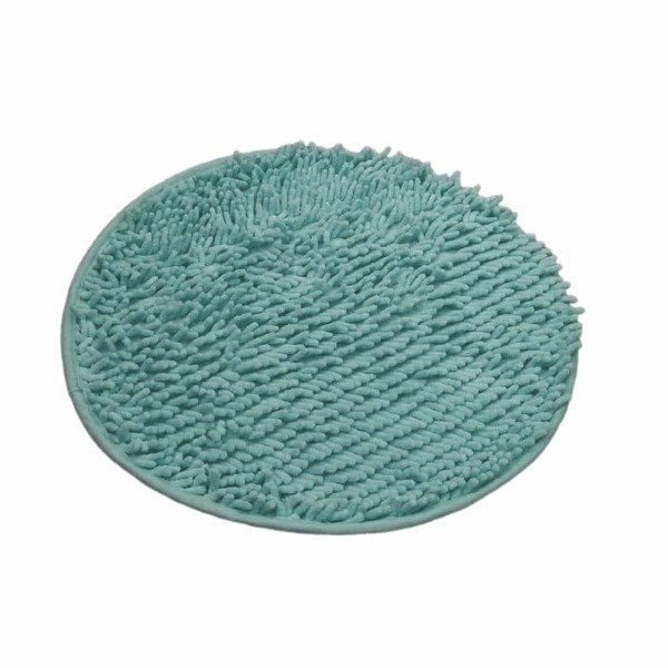 Producto - Alfombra shaggy redonda verde agua