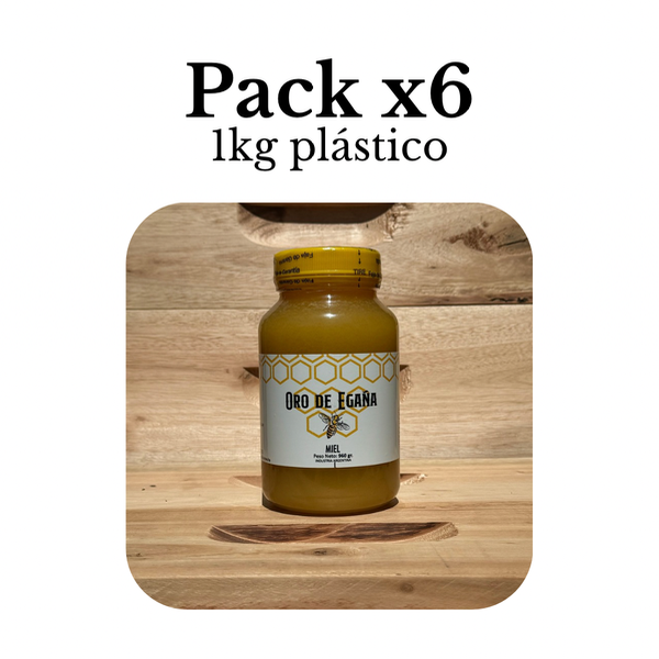 Producto - Miel de pradera x1kg - Pack x6u plástico