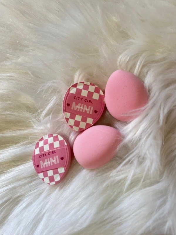 Producto - Set 4 esponjas corazon city girl