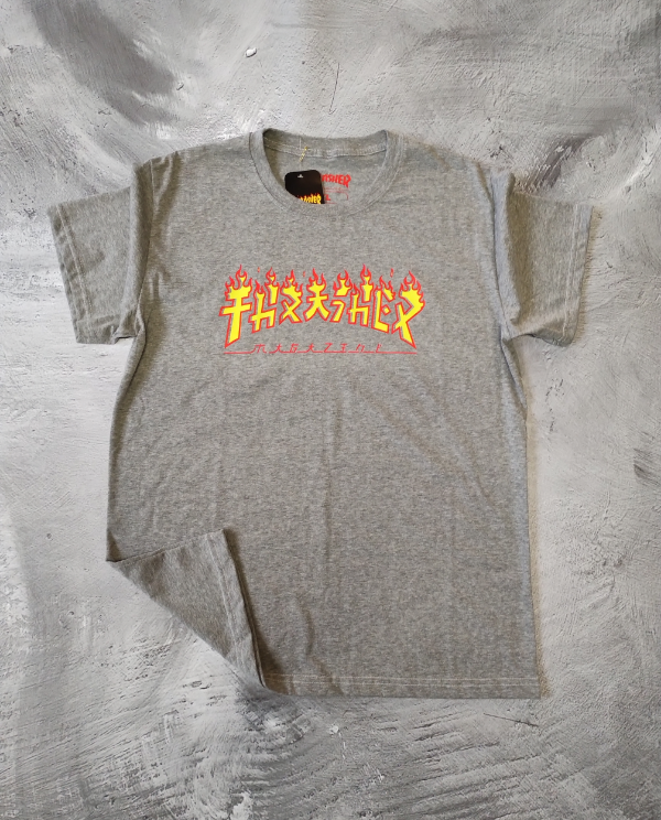 Producto - Remera Trasher - Flama Gris