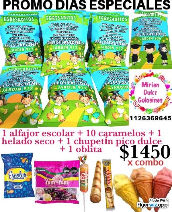 Producto - Promo graduación bolsitas con golosinas