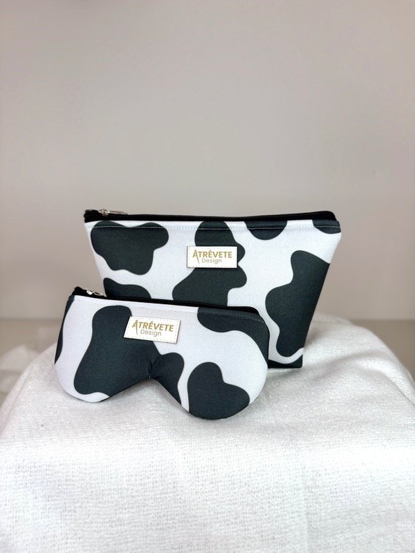 Producto - NECESER + PORTALENTES - VACA NEGRA