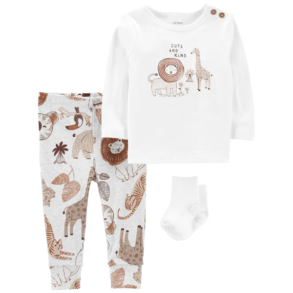 Producto - Carters Set 3 Piezas Safari Baby