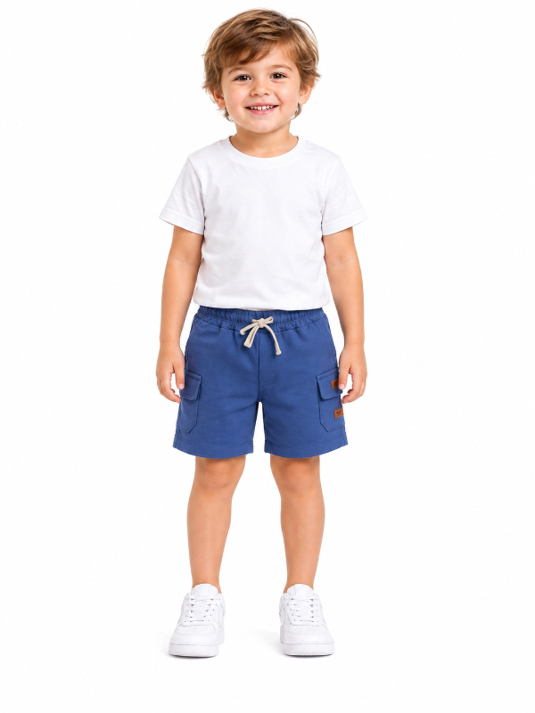 Producto - SHORT ALGODÓN RÚSTICO CARGO BEBÉ - 1