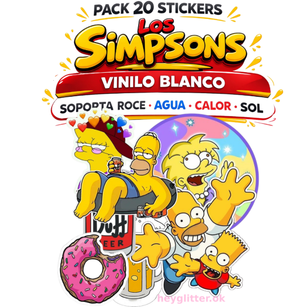Producto - PACK 20 DE STICKERS LOS SIMPSON X 5CM