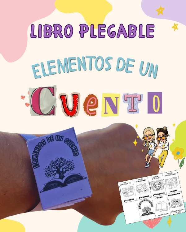 Producto - PULSERA LIBRO PLEGABLE. ELEMENTOS DE UN CUENTO