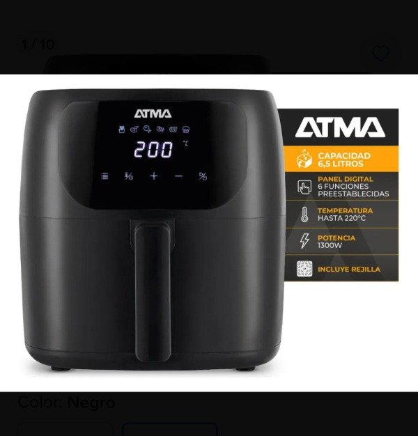 Producto - FREIDORA DE AIRE ATMA 6.5L