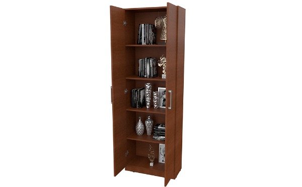 Producto - Biblioteca con puertas completas Tabaco