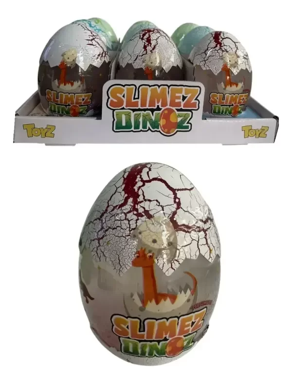 Producto - Masa Slimez Huevo Dino Masa Pegajosa Perfumada Glitter