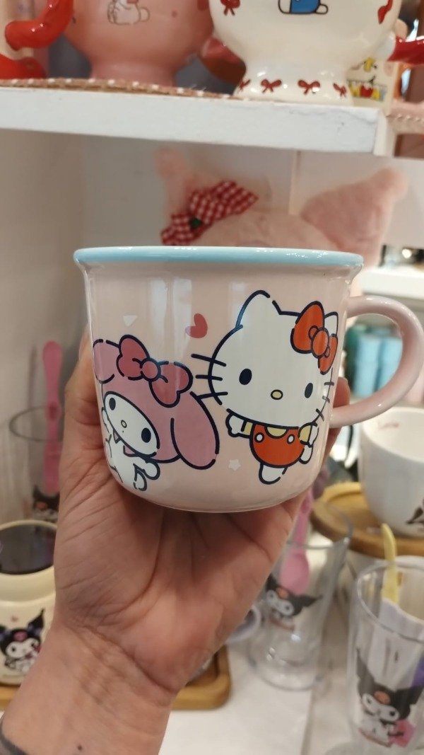 Producto - Taza Cerámica Jarro con medidor interno Kitty