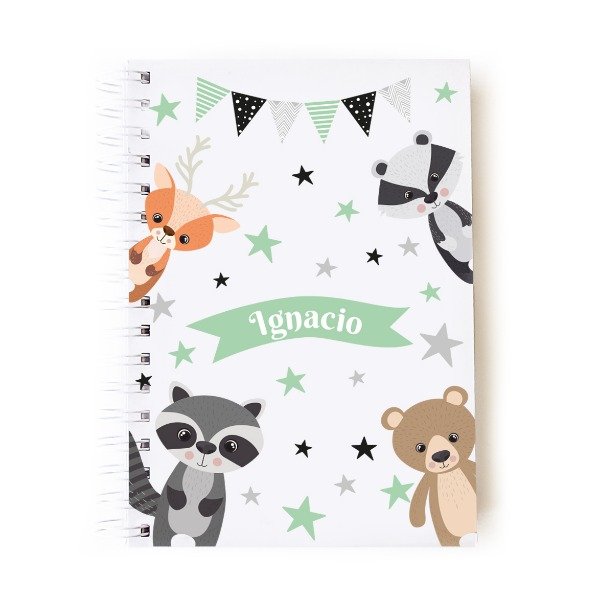 Producto - Cuaderno Pediatrico Animalitos Nórdicos Verde - 0