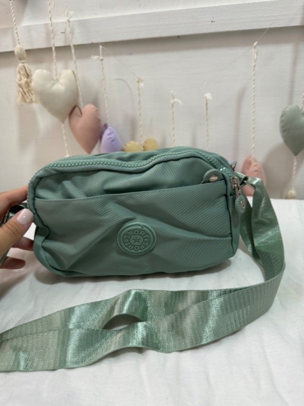 Producto - Bandolera tela de avión aqua