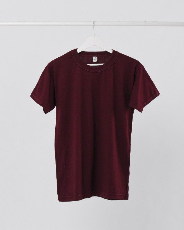 Producto - Remera basica lisa Bordo