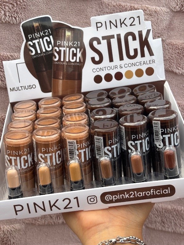 Producto - Corrector y contorno en barra PINK 21