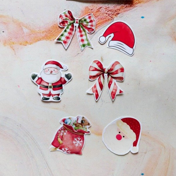 Producto - Stickers navidad roja