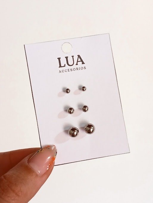 Producto - Set x3 bolitas - Acero quirúrgico