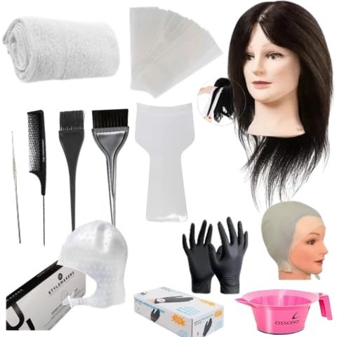Producto - Kit de herramientas para color + cabeza de practica 100 por ciento