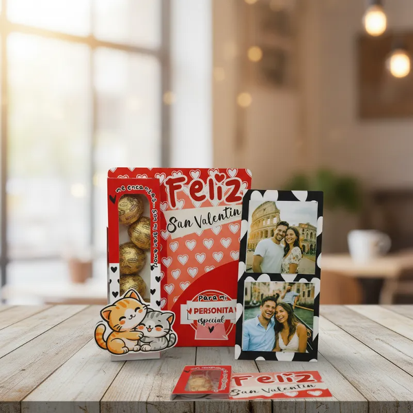 Producto - 5 Cajas Porta Bombones San Valentín