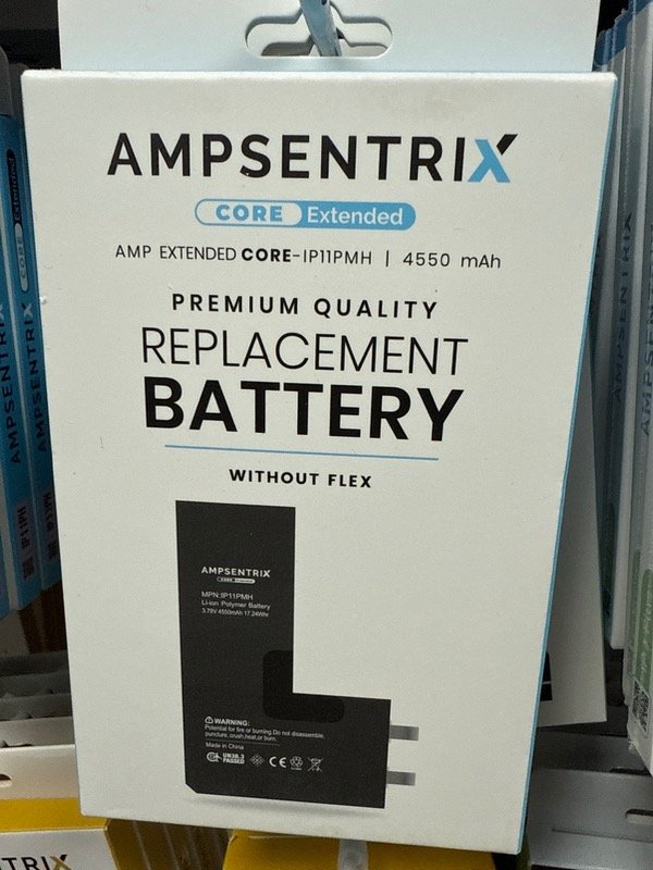 Producto - BATERIA IPHONE 11 PRO MAX AMPSENTRIX CORE SIN FLEX EXTENDIDA MAS CAPACIDAD