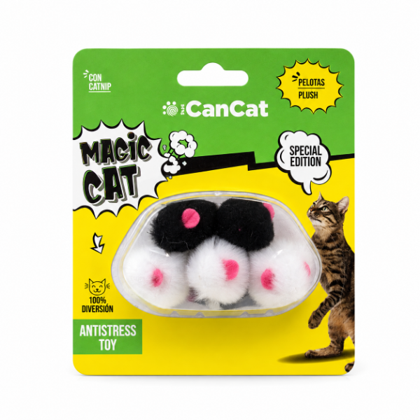 Producto - Pelotas Felpa x 5 con Catnip