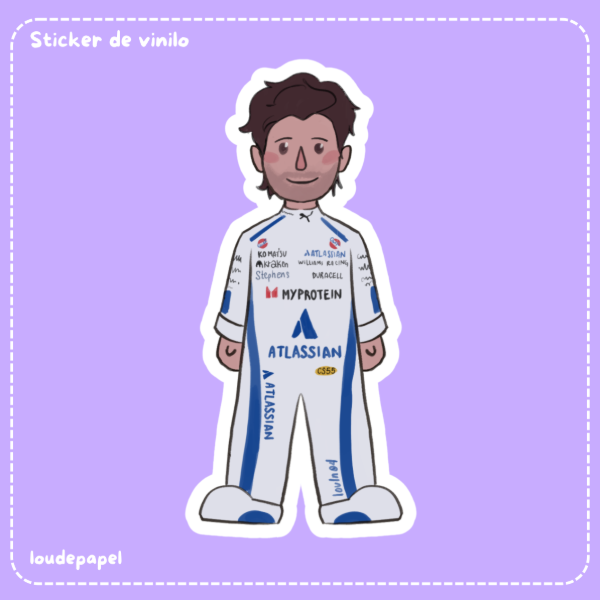 Producto - Mini Carlos Sainz 2025 - Sticker de vinilo
