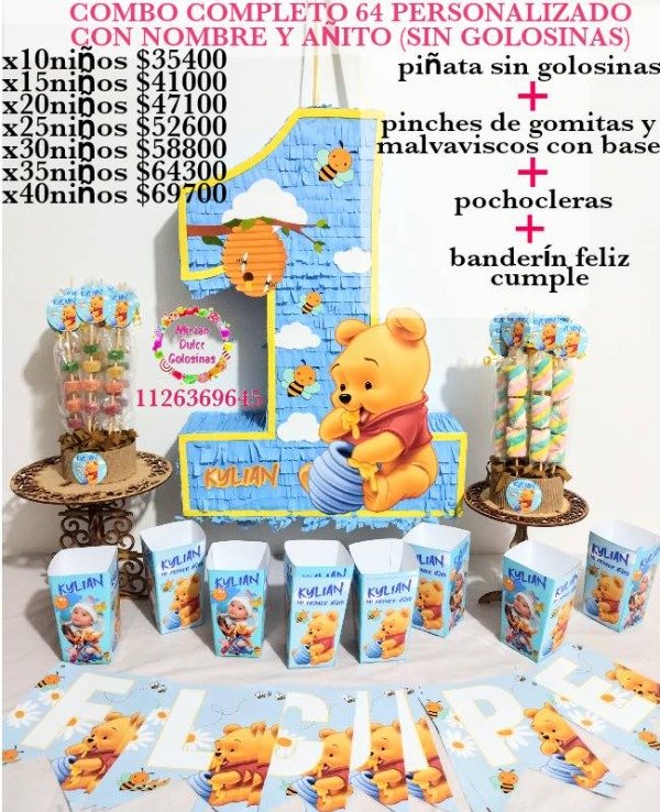 Producto - Combo completo 64 Winnie pooh