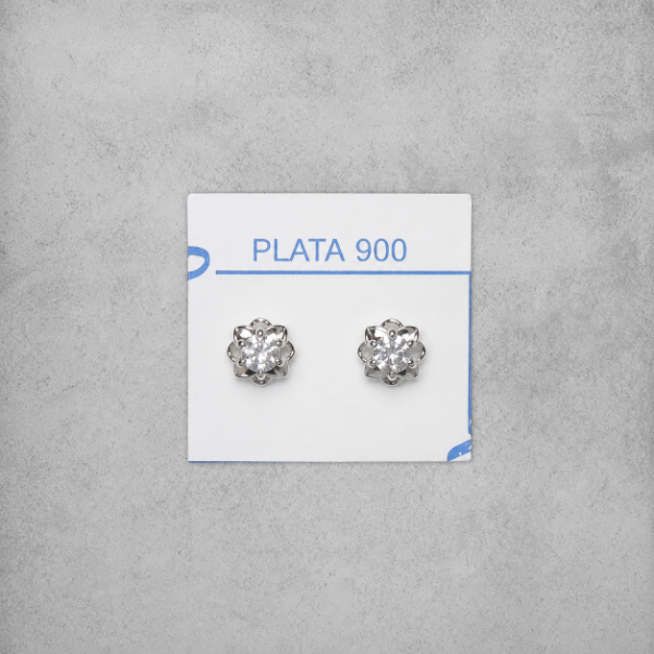Producto - Aros flor crital