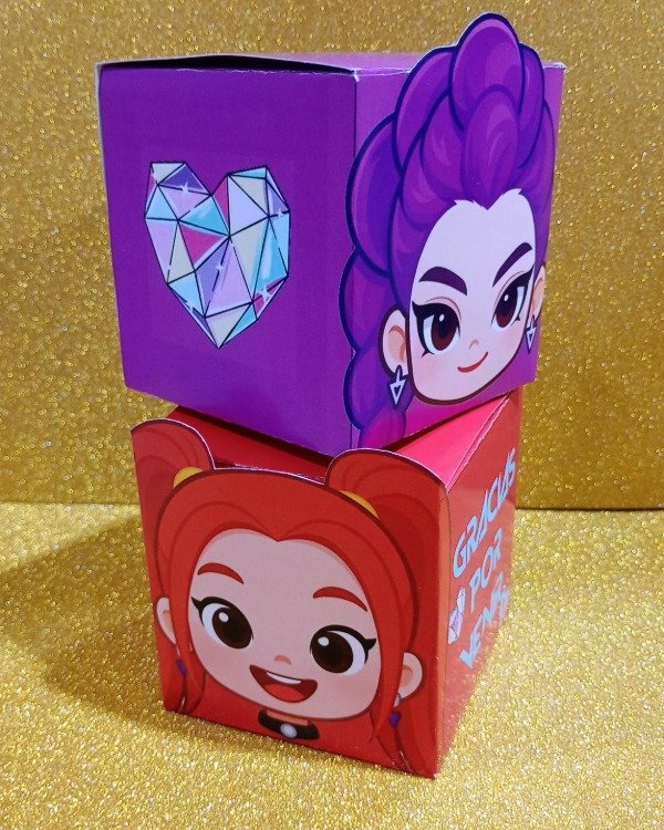 Producto - Caja cubo Guerreras Kpop