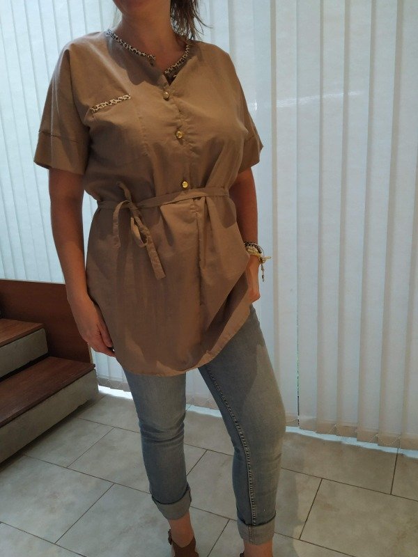 Producto - MAXI CAMISA con lazo - 1