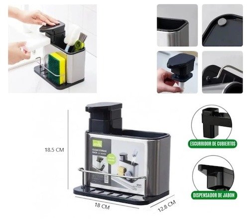 Producto - Dispenser de Detergente (con porta esponja)