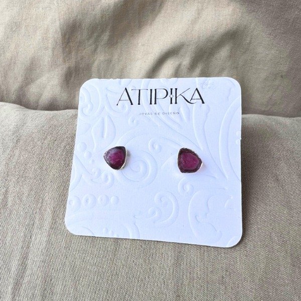 Producto - AROS PERNO TURMALINA SANDIA
