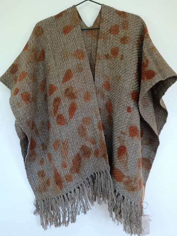 Producto - Ruana lana gris