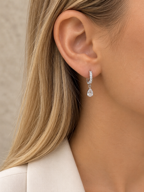 Producto - Aros acero blanco 016