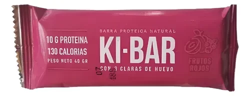 Producto - Barra proteica natural FRUTOS ROJOS KI-BAR