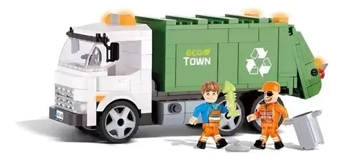 Producto - Cobi 1780 Camion De Basura 200 Piezas + 2 Figuras