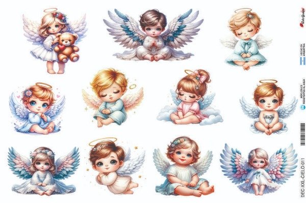 Producto - Láminas de Seda CIELO-011 (x5 un)