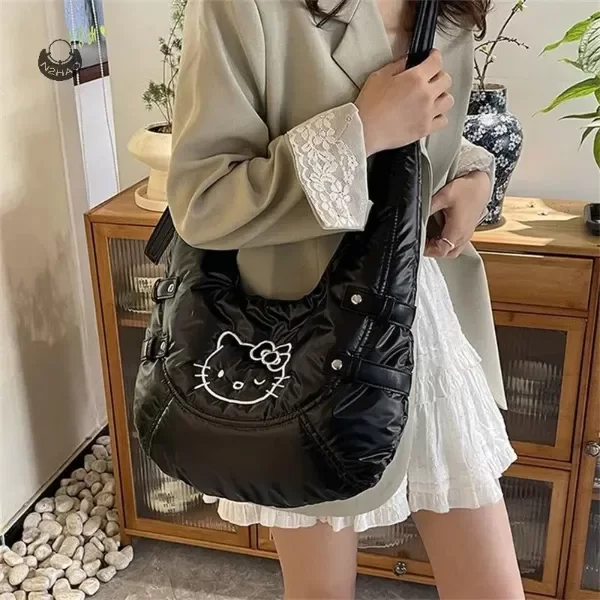 Producto - Cartera Bolso Hello Kitty Puffer Acolchado Hobo