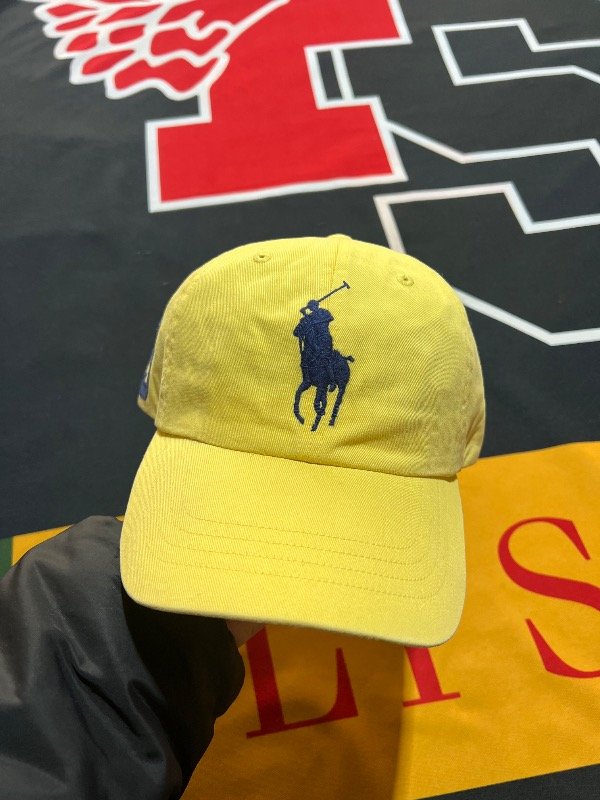 Producto - Gorra Polo Ralph Lauren Big pony amarilla.