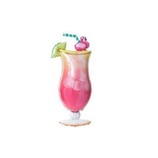 Producto - Siluetas globlos metalizados VASO DE TRAGO 60cm