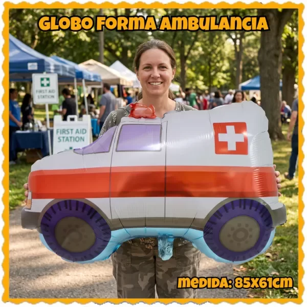 Producto - Globo ambulancia vehículos enfermera medico